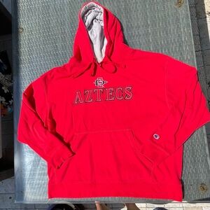Champion SDSU Aztecs XL red unisex hoodie